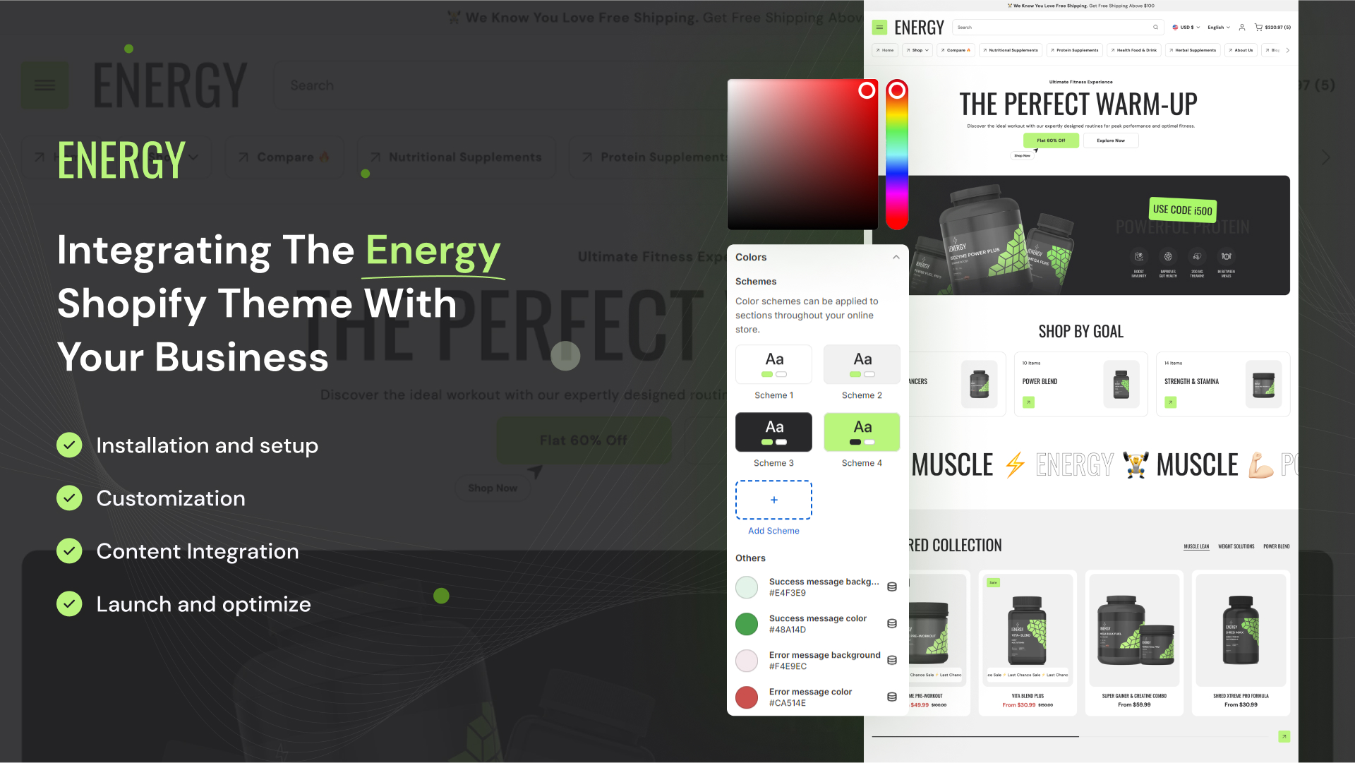 Integrating the Energy Shopify Theme with Your Business